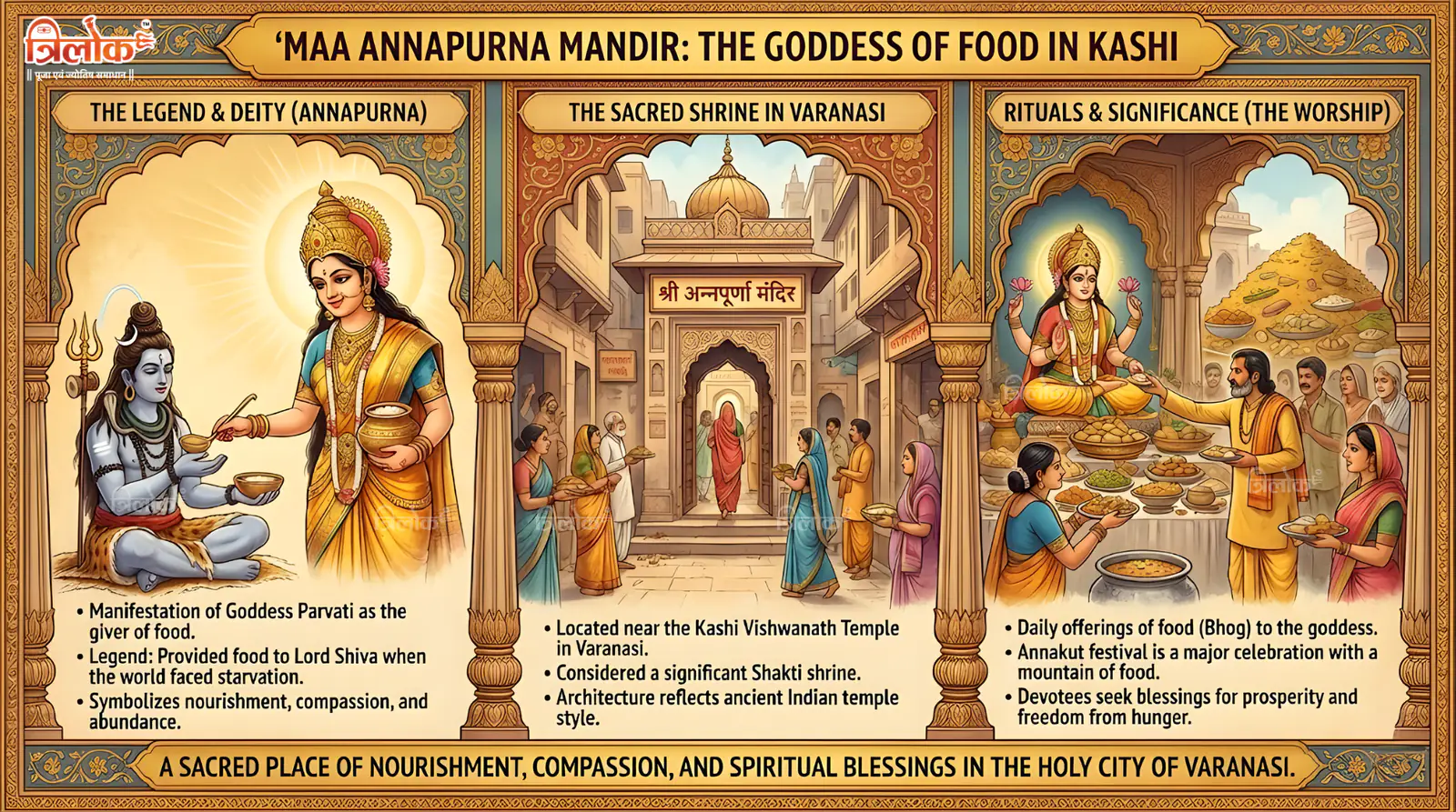 Maa Annapurna Mandir: The Goddess of Food